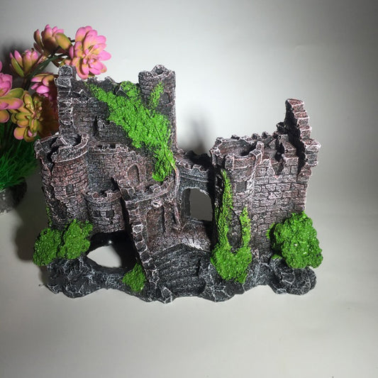 Resin Castle Decoration For Fish tank