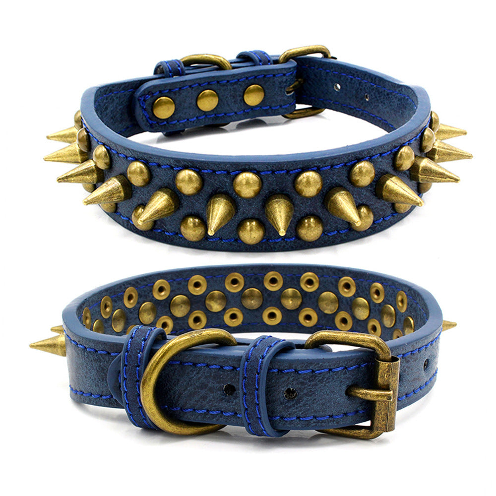 Adjustable  Pointed Rivet Dog collar