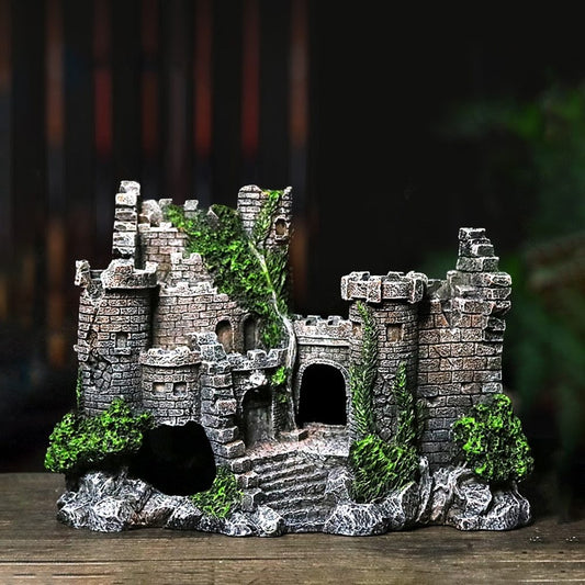 Resin Castle Decoration For Fish tank