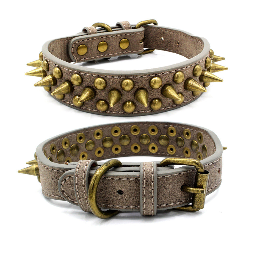 Adjustable  Pointed Rivet Dog collar