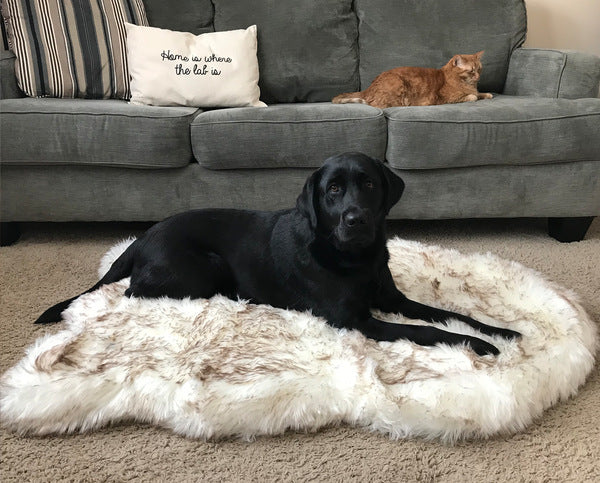 Faux  Fur Dog Bed