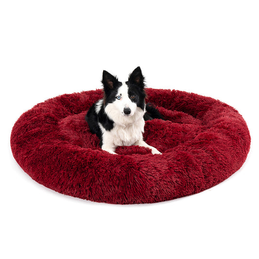 Fluffy Donut Dog Bed